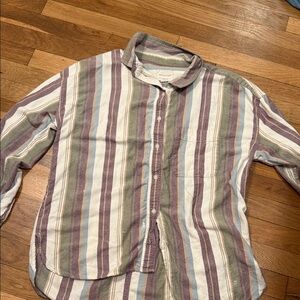 American Eagle Outfitters Multicolor Striped Shirt